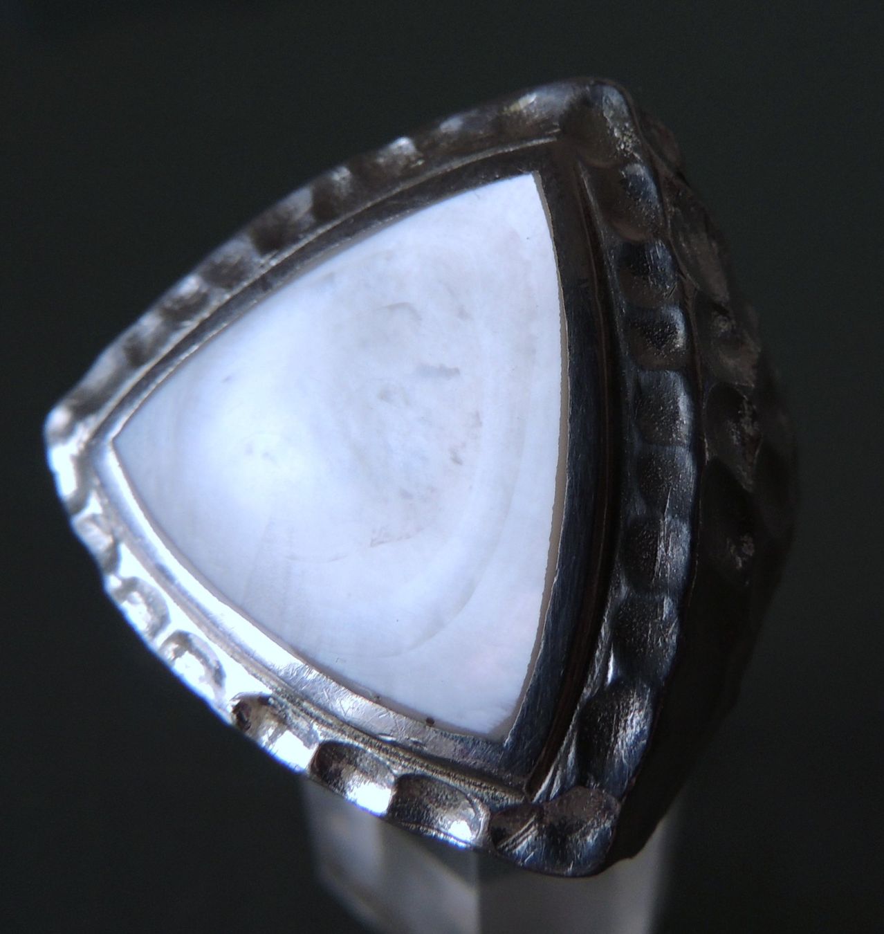 Ringe: Perlmutt Silber 925 Fingerring Gr. 58 – Gebraucht aus Waldenburg von schaller707