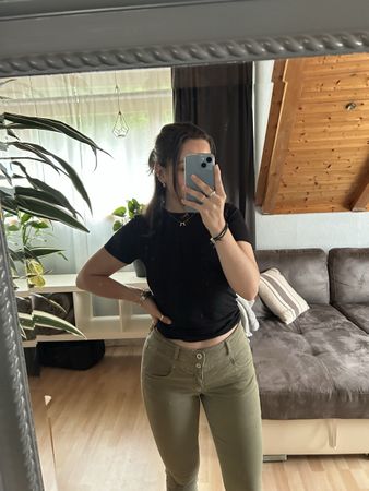 Grüne Jeans