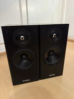 PMC TB2 Monitors with Denon amp and Speaker stands