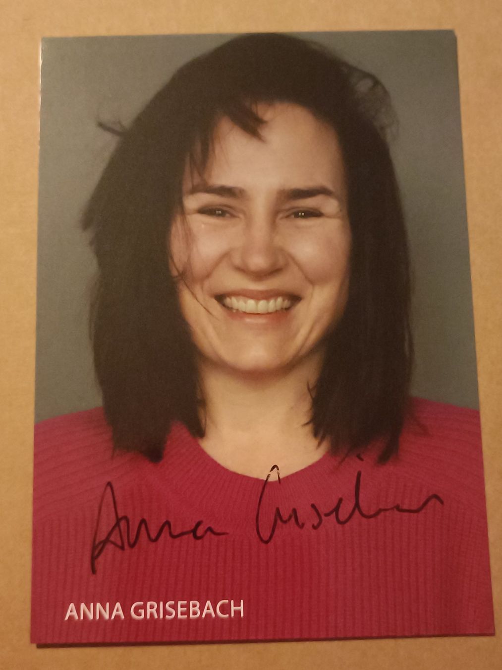Autogramme: Anna Grisebach - handsignierte Autogrammkarte – Gebraucht aus Menziken von Artographs