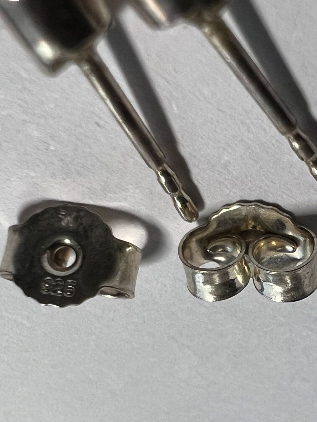 Orecchini pendenti & Orecchini a lobo: 2x Silber Ohrstecker mit Edelstein - Rhodolith – Nuovo e nell'imballaggio originale da Alpnach Dorf venduto da MiKoMarkt 3