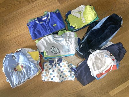 Jungen Babykleider-Set, Grösse 74