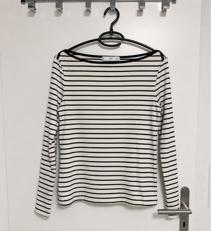 Mango Striped Long Sleeve Shirt size L