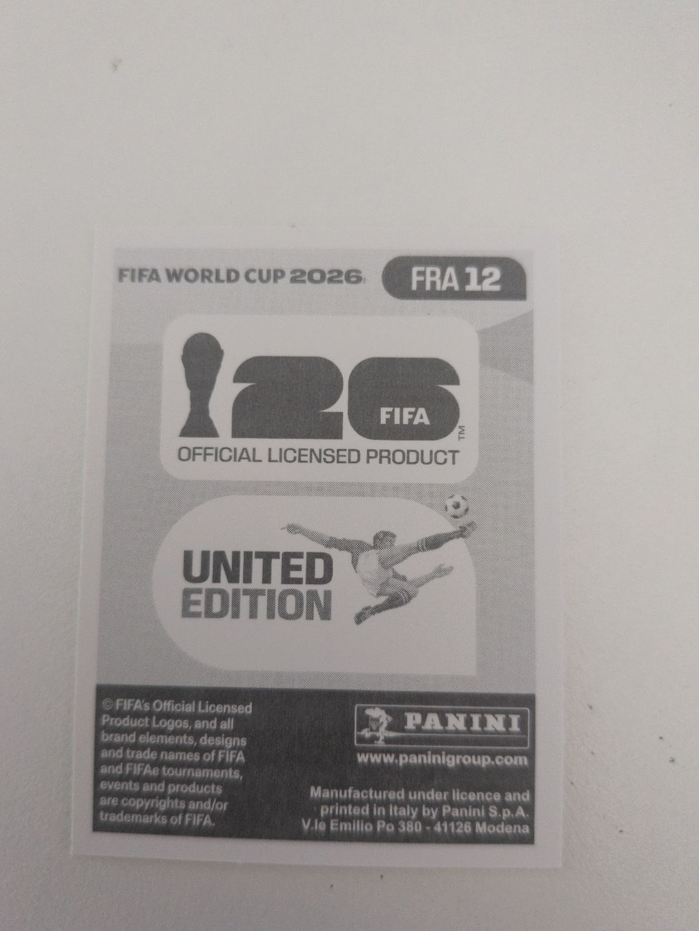 Panini Sammelbilder & Trading cards: FRA 12 – Gebraucht aus Wermatswil von oo8 1