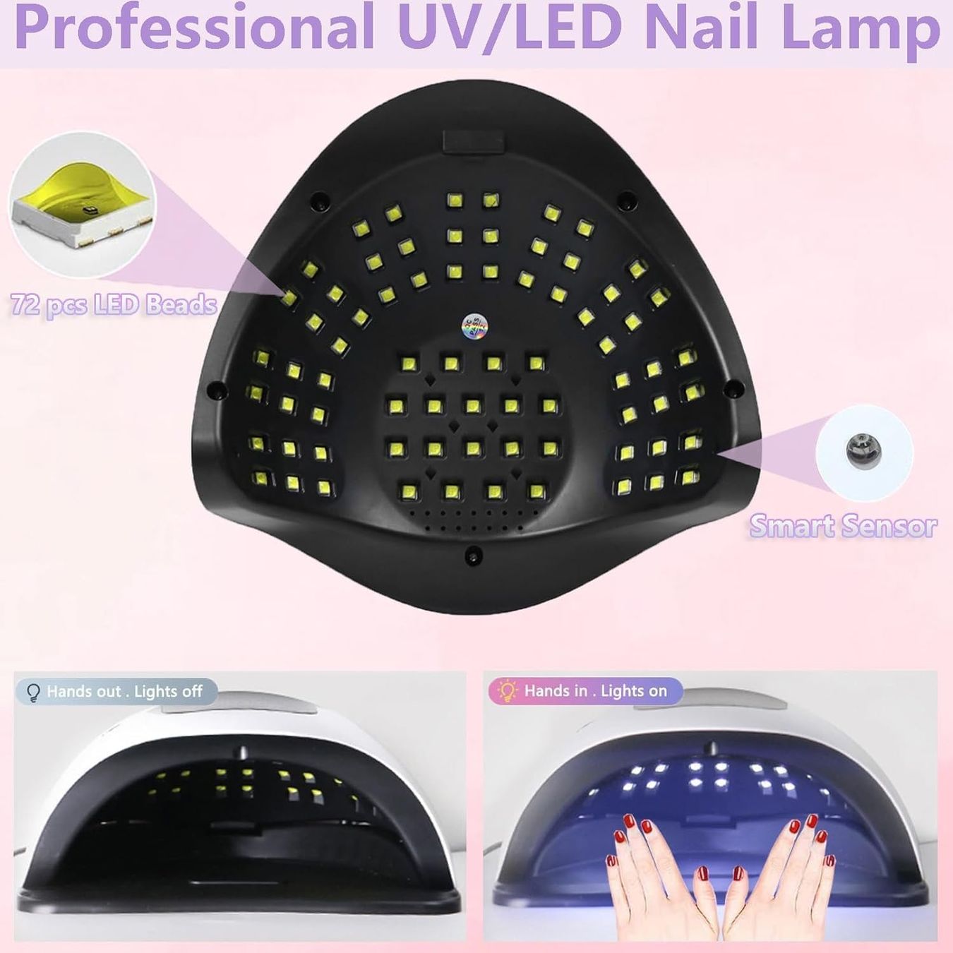 Lampade: Professionelle LED UV Nagellampe 72 LED – Nuovo e nell'imballaggio originale da Châtelaine venduto da topshop.switzerland 7