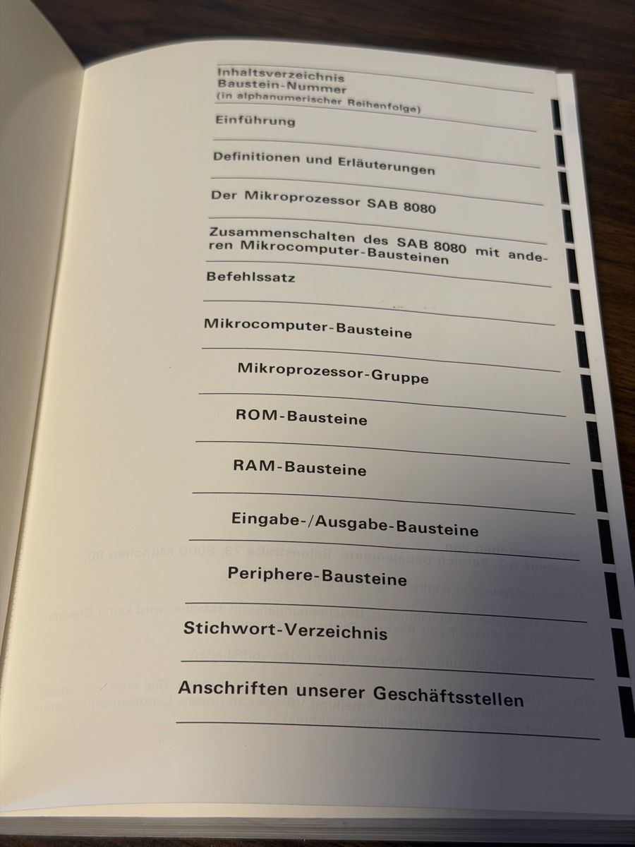 Bücher: Intel Siemens Mikroprozessor Datenbuch SAB 8080 1976/77 – Gebraucht aus BADEN von Sprinz 1