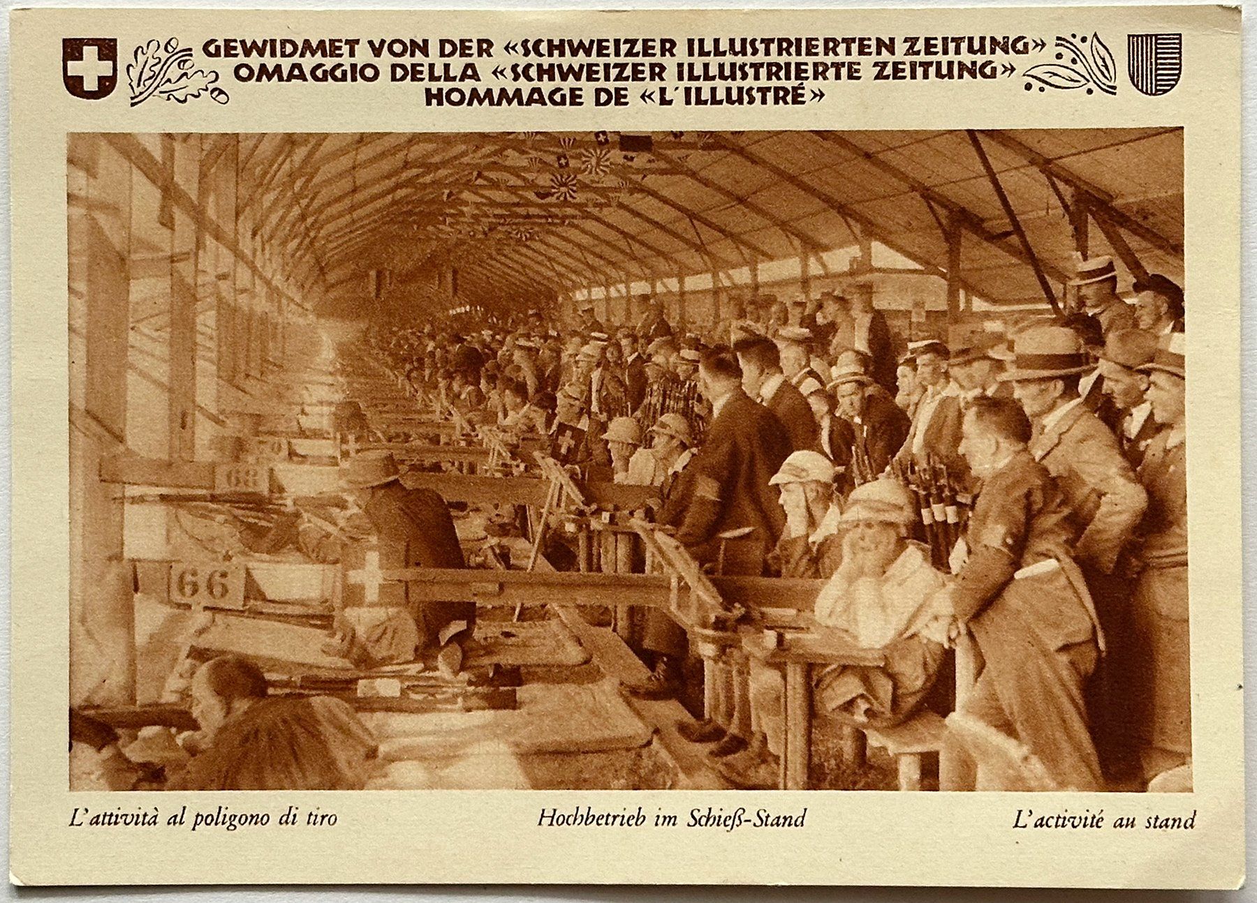 Cartoline postali: Schützenfest Bellinzona 1929 – Usato da Lützelflüh-Goldbach venduto da blauerkranich
