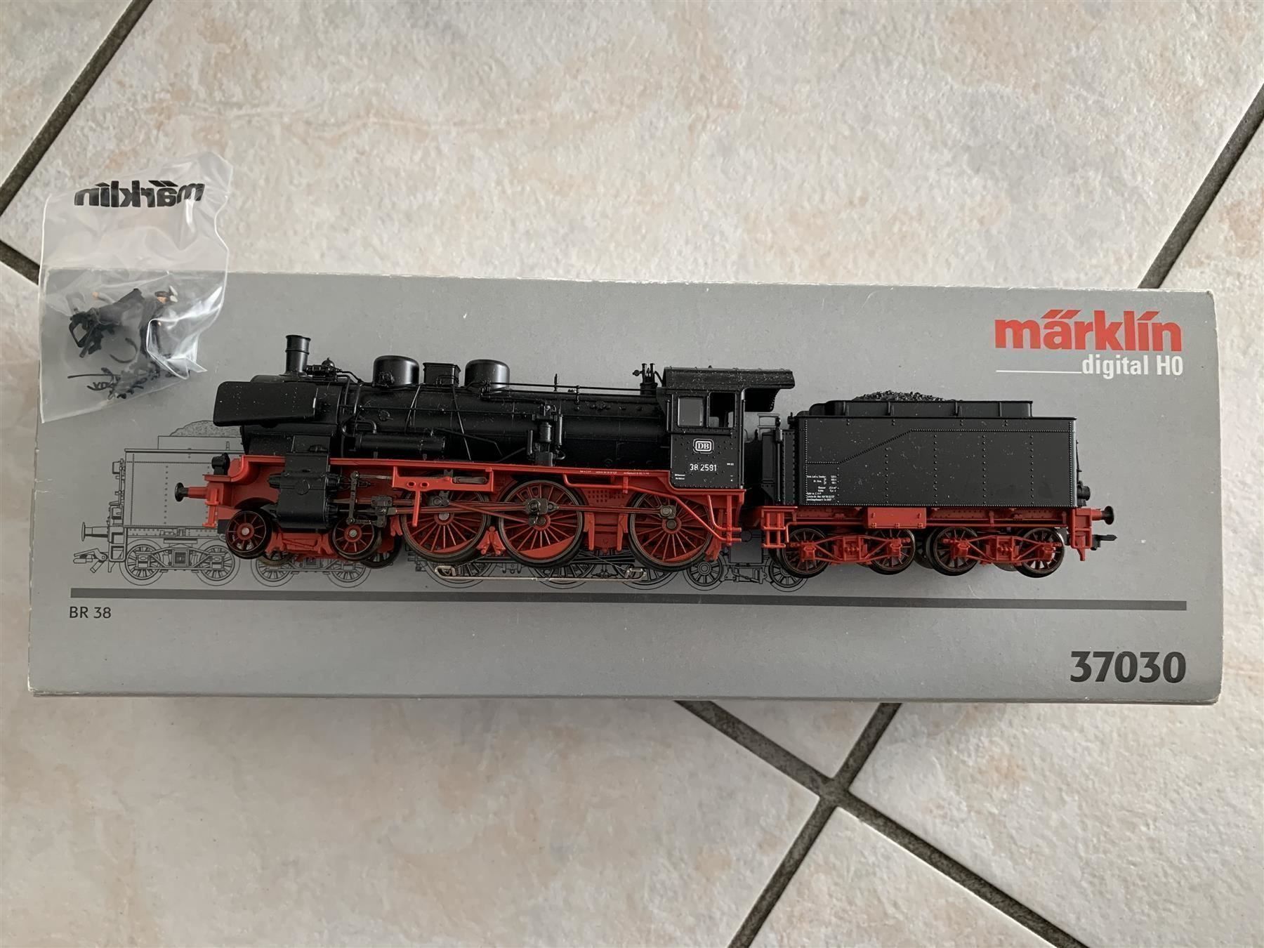Märklin Modellini di ferrovie: Marklin 37030 Dampflok BR 38 Digital – Nuovo e nell'imballaggio originale da Hauterive NE venduto da eriamch