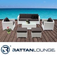 Diamond 3er Outdoor Lounge weiss