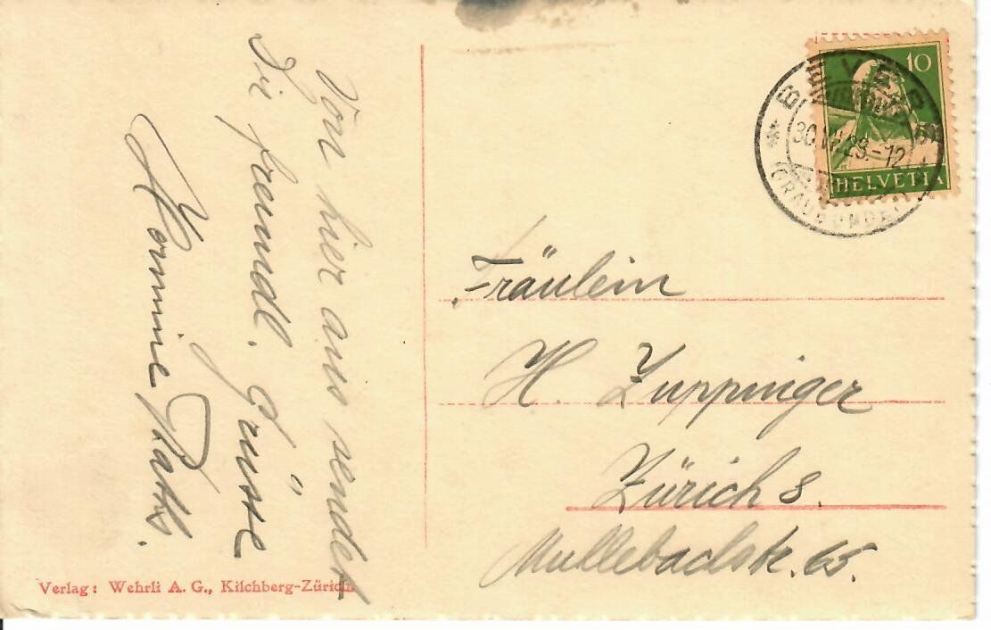 Ansichtskarten: Bevers 1923 – Gebraucht aus Hochdorf von Ziegel-16 1