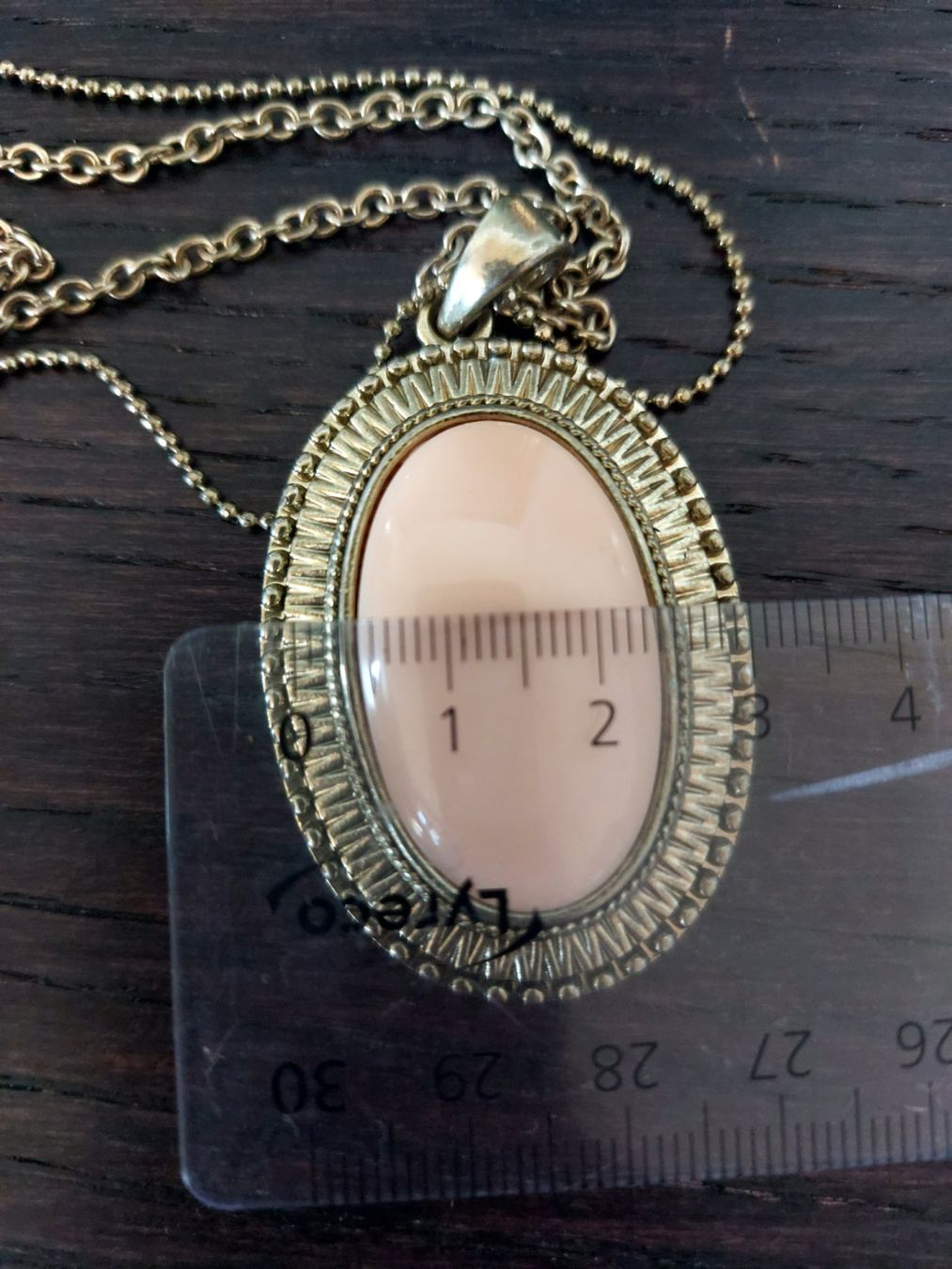 Ciondoli: Schmuck Kette Messing mit Anhaenger Rosa Stein – Nuovo (secondo la descrizione) da Horgen venduto da zur_jq85 6