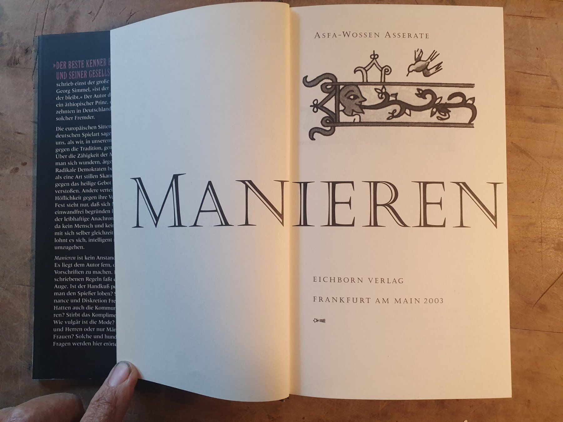 Libri: Manieren Asaf-Wossen Asserate Eichborn – Usato da Zürich venduto da loosebone 2