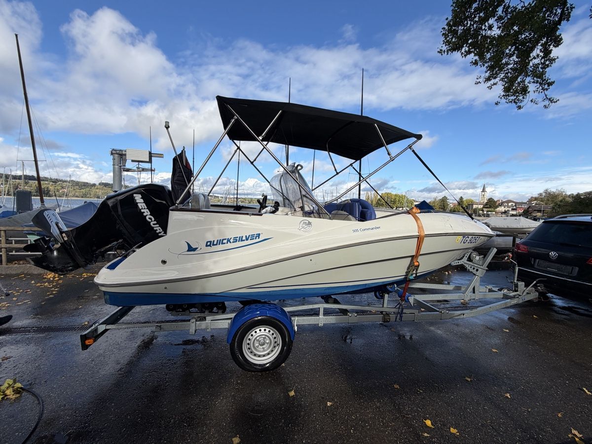 Quicksilver Bateaux: Quicksilver 505 Commander mit Trailer – D'occasion à Oberneunforn par Yannick_123 4