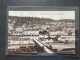 AK  1922 La Chaux-de-Fonds Ouest Quartier gelaufen (G3631)
