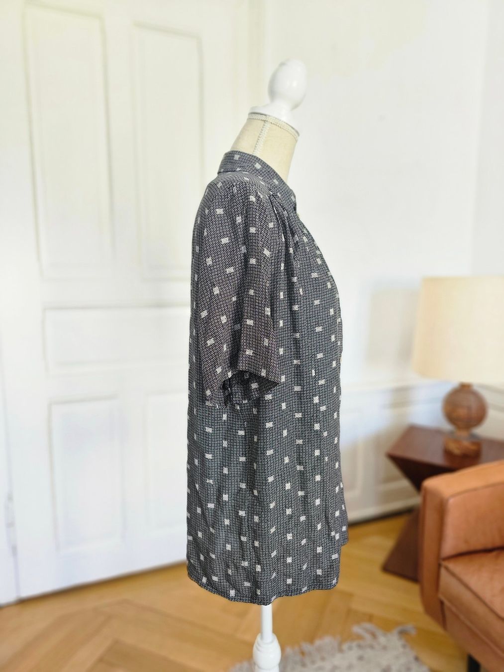 C&A Blusen: Vintage Bluse, schwarz-weiss gemustert, Gr. M/L – Gebraucht aus Ried-Brig von Zzyzx 4
