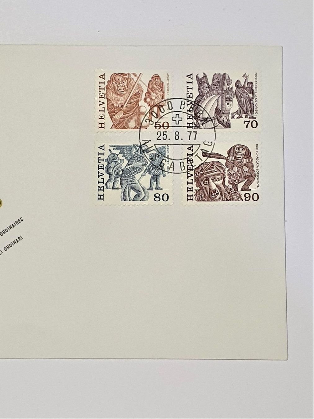Tutti i francobolli: (149) 2ET-Kuvert von25.8.77 Volksbräuche – Usato da Schwarzhäusern venduto da Inot3 8