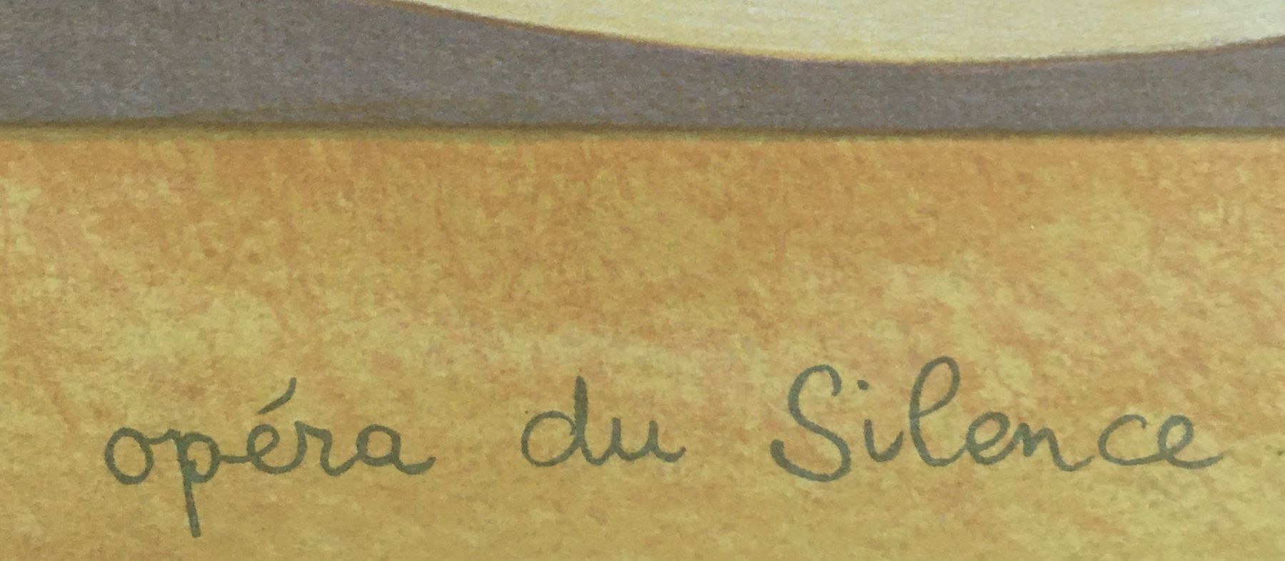 Grafica & Litografie: Jean-Paul Cleren      "Opéra Du Silence" – Usato da Nennigkofen venduto da waltraub 5