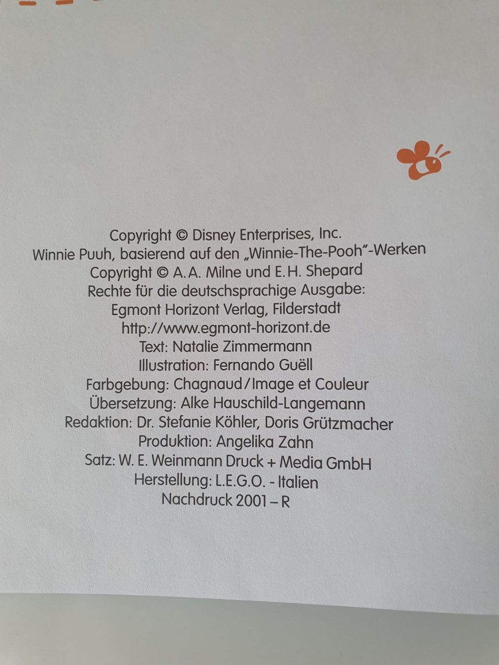 Bücher: Winnie Puuh - Entdecke die Zeit / Disney – Gebraucht aus Oberdorf BL von BaldenEagle 1