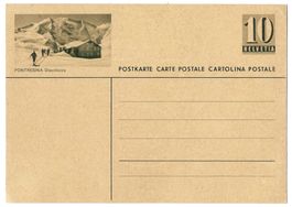 1957 Bildpostkarte Kat.-Nr. 182-287 mit Bild PONTRESINA *