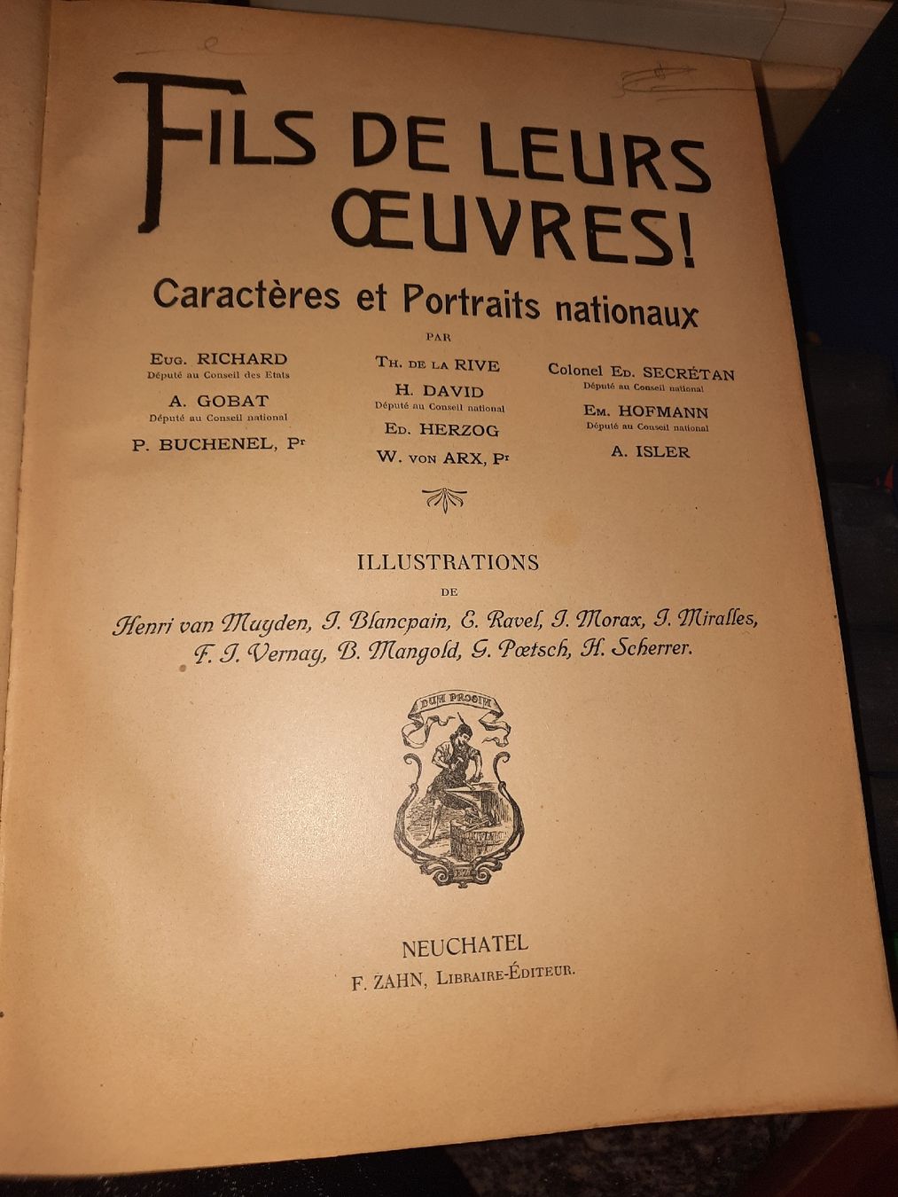 Libri: FILS DE LEURS OEUVRES – Usato da Biasca venduto da Old_6blh 1
