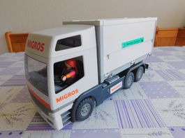 Playmobil Migros Lastwagen mit Wechselpritsche