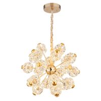 LED Pendelleuchte, Gold, 135 cm Höhe