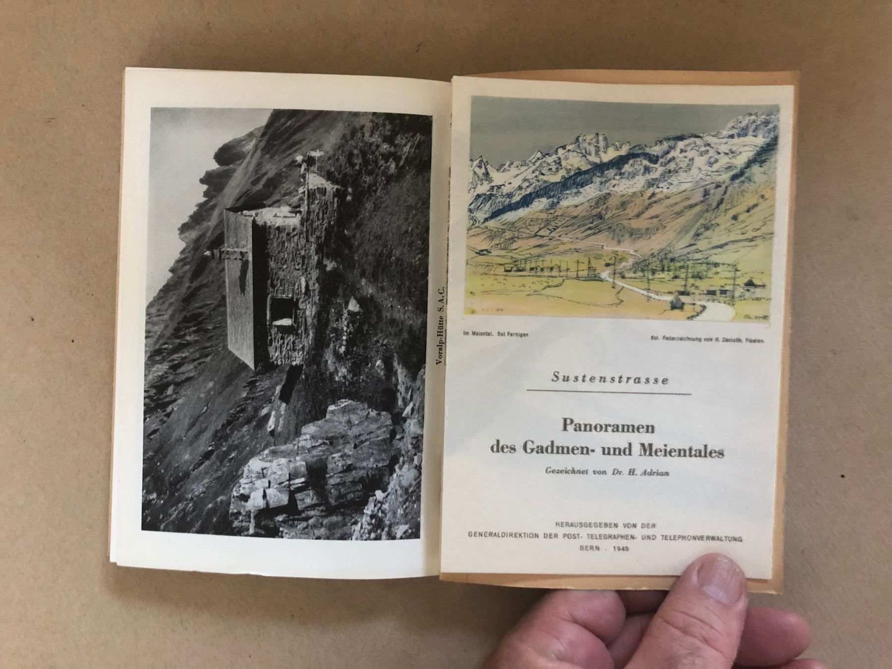 Landkarten & Atlanten: Schweizerische Alpenposten: Sustenstrasse. – Gebraucht aus Zürich von allp 8