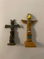 Totempfähle, 2 Stk., Kanada Souvenir, Vintage