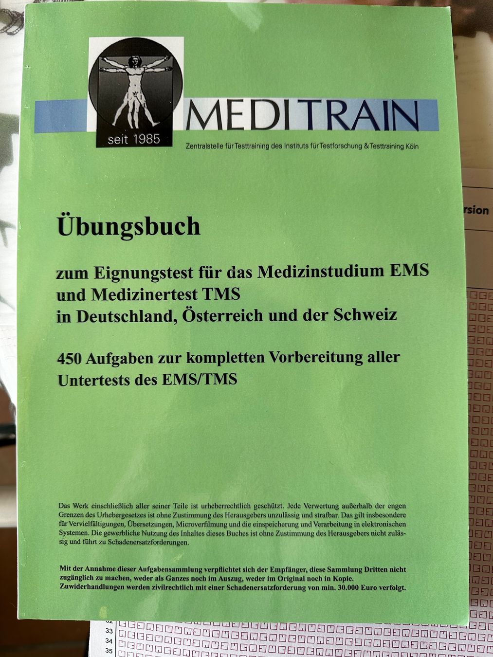 Libri: Meditrain Übungsbuch Numerus Clausus – Usato da Pfäffikon SZ venduto da alisnr