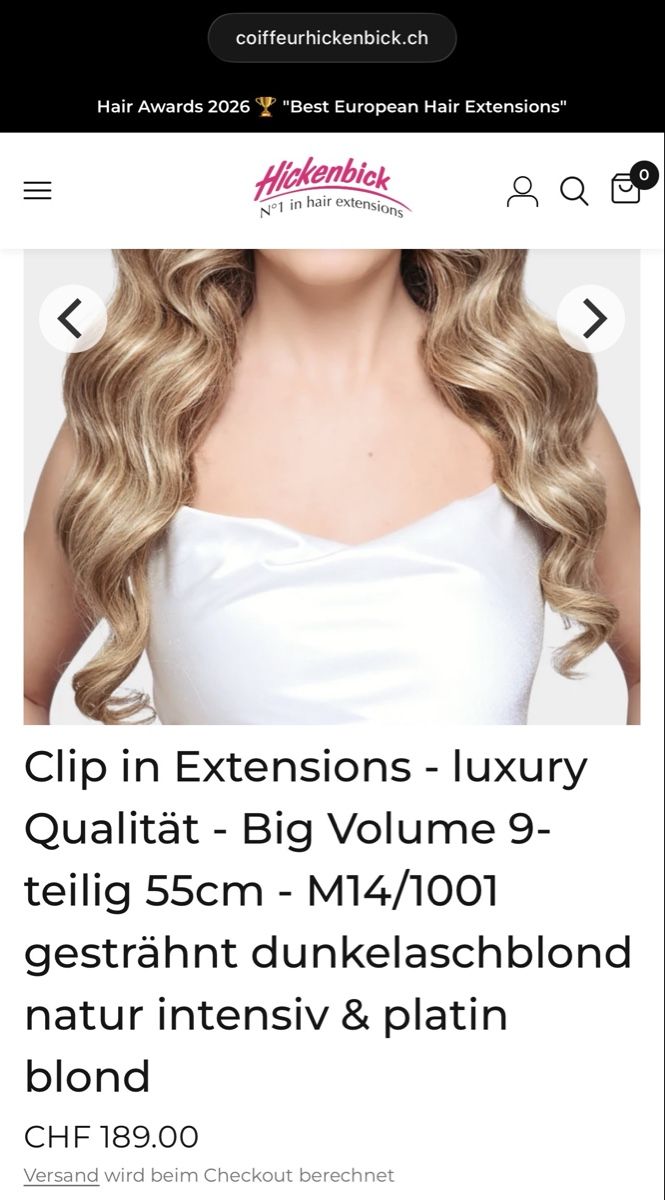 Accessori per capelli: Hickenblick Extensions – Usato da Zug venduto da Ratna 4