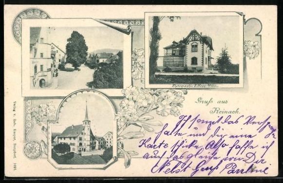 Cartoline postali: Reinach /Aargau, Lindenplatz, Kirche und – Usato da Berlin venduto da bartko-reher