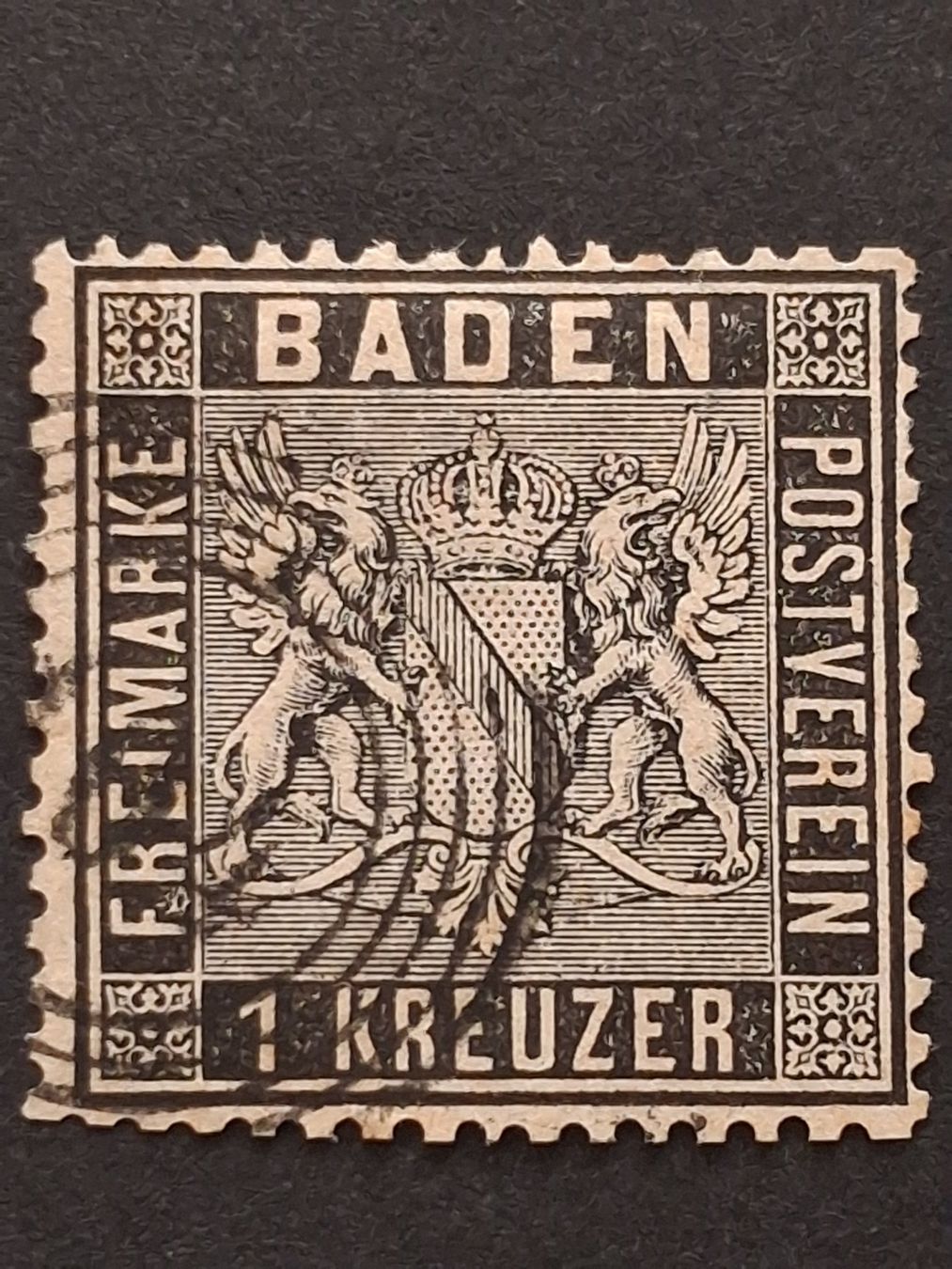 Tous les timbres: Baden Mi-Nr.9  gestempelt  30 Fr – D'occasion à Kriens par Nidfeld45