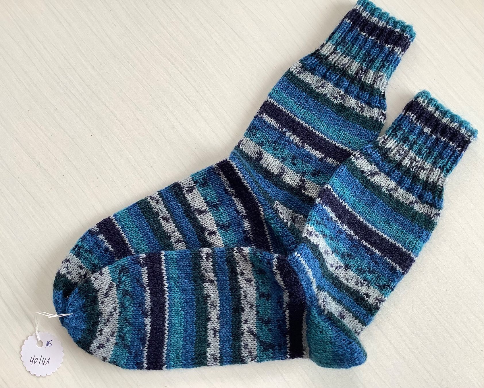 Calze: Handgestrickte Socken Gr. 40/41 – Nuovo (secondo la descrizione) da Lichtensteig venduto da Buemo