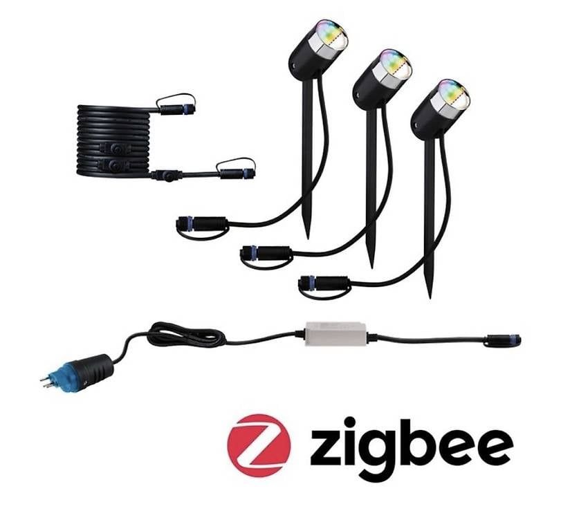 Lampade: Paulmann Plug & Shine LED Gartenstrahler Pike Anthrazit – Usato da Zuchwil venduto da Msjd