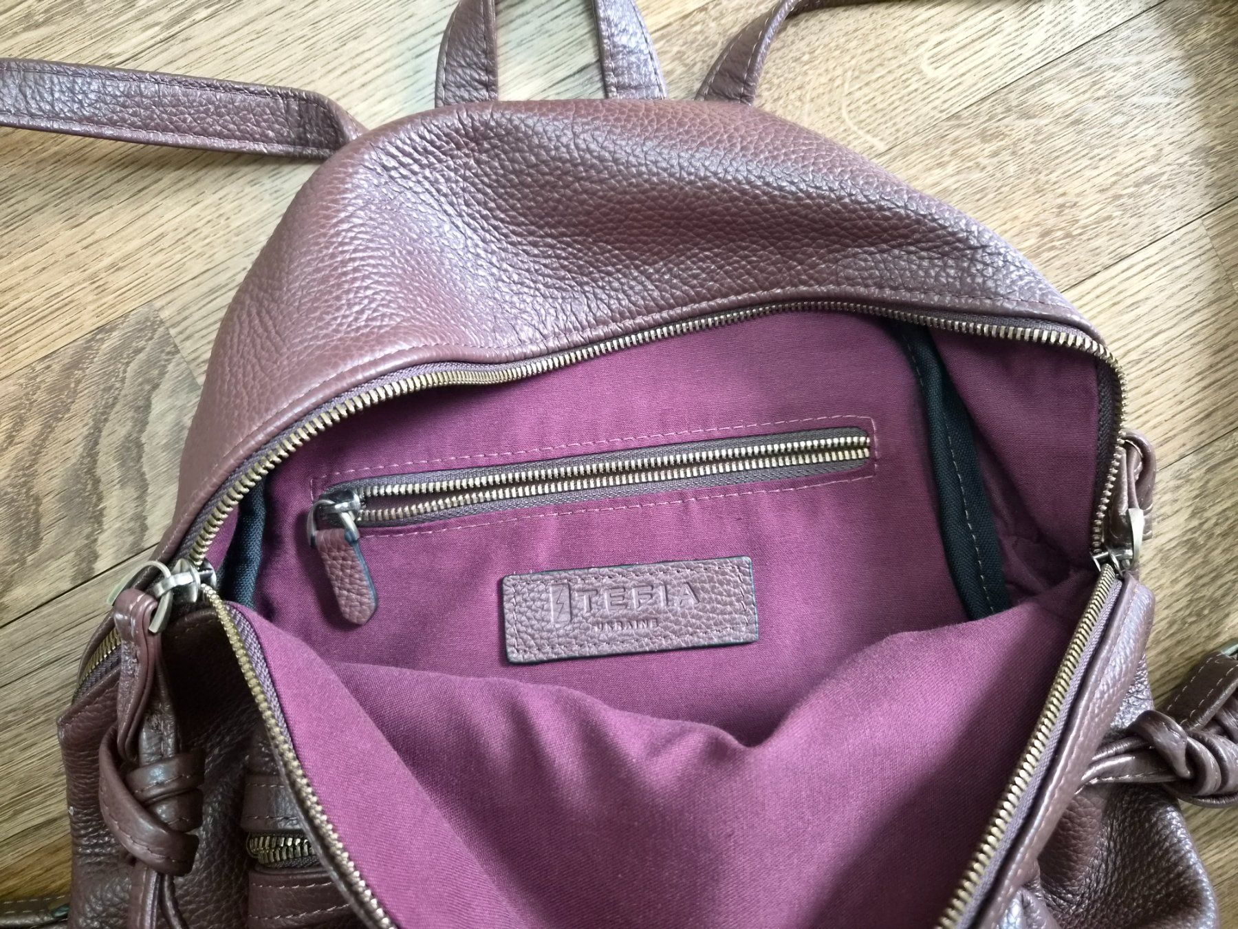 Sacs à dos: Brown leather backpack – D'occasion à Zürich par mon_attitude 4