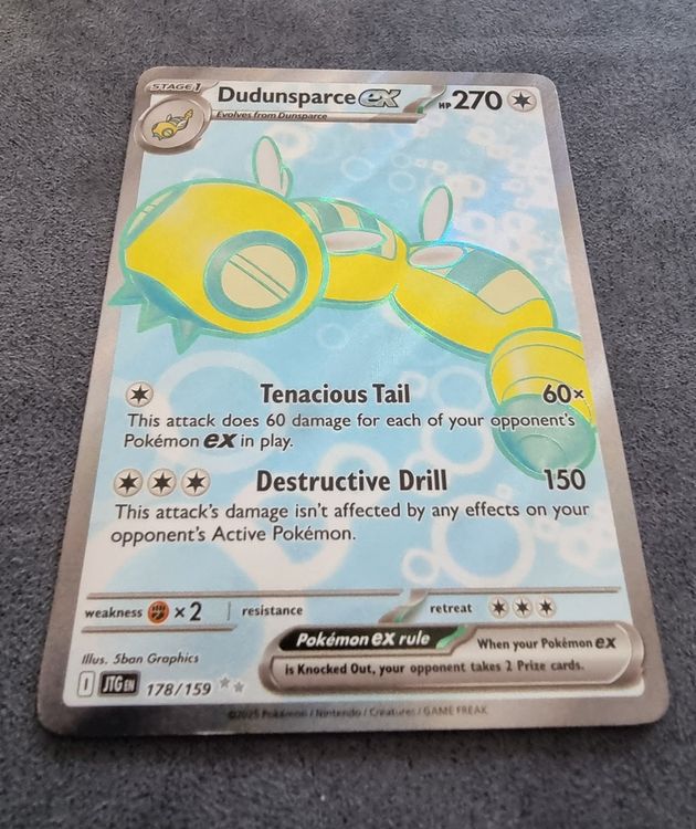 Pokémon Dudunsparce ex 178/159 Journey together full art (Neu (gemäss