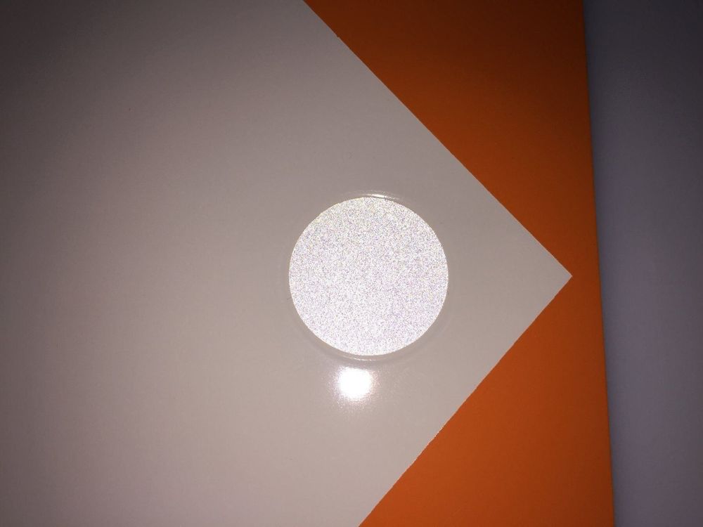 Jalon Wegweiser Tafel orange mit Reflektor