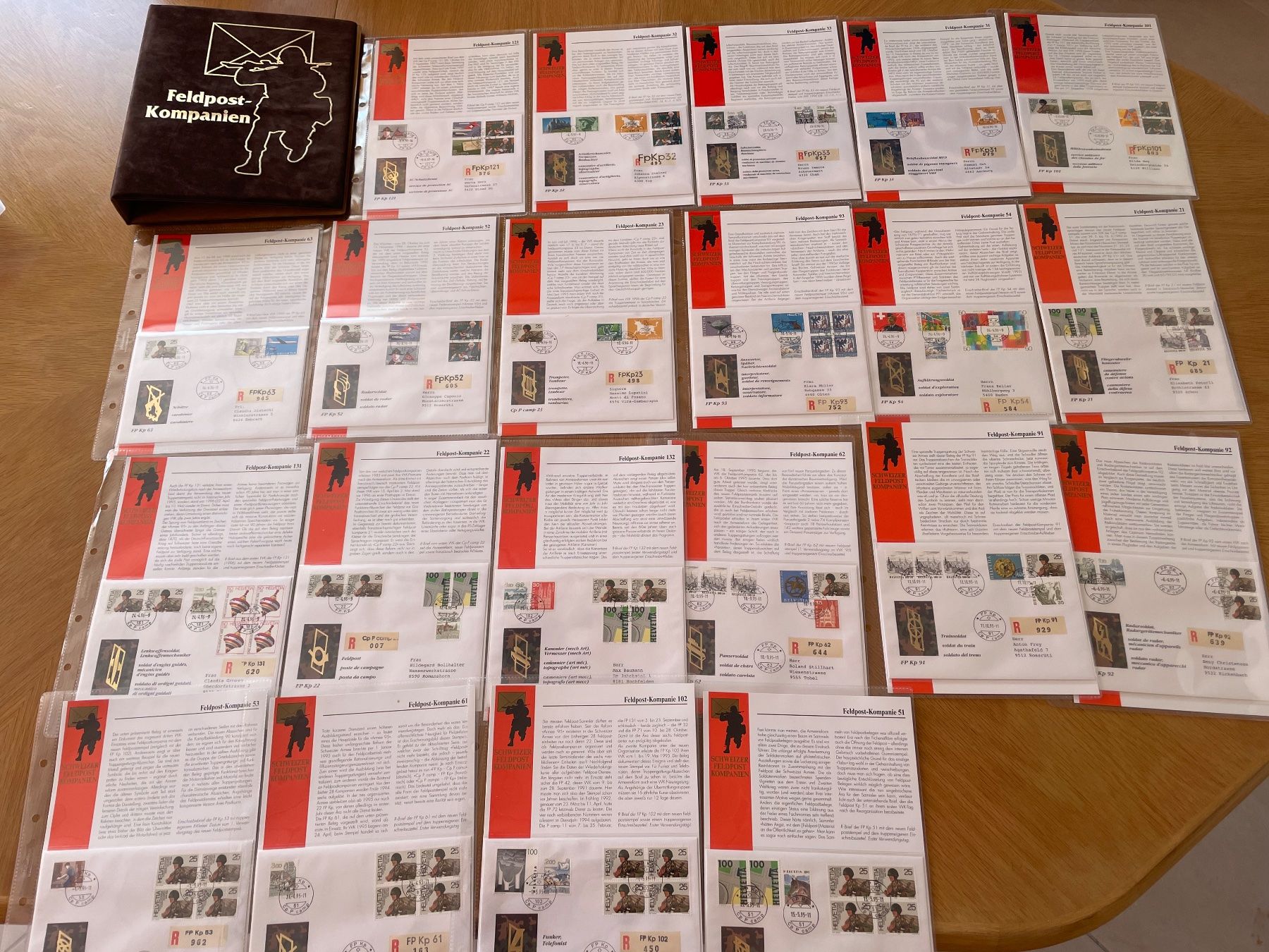 Alle Briefmarken: 21 DOC. MILITAIRE FELDPOST – Gebraucht aus Sonceboz-Sombeval von Comment2