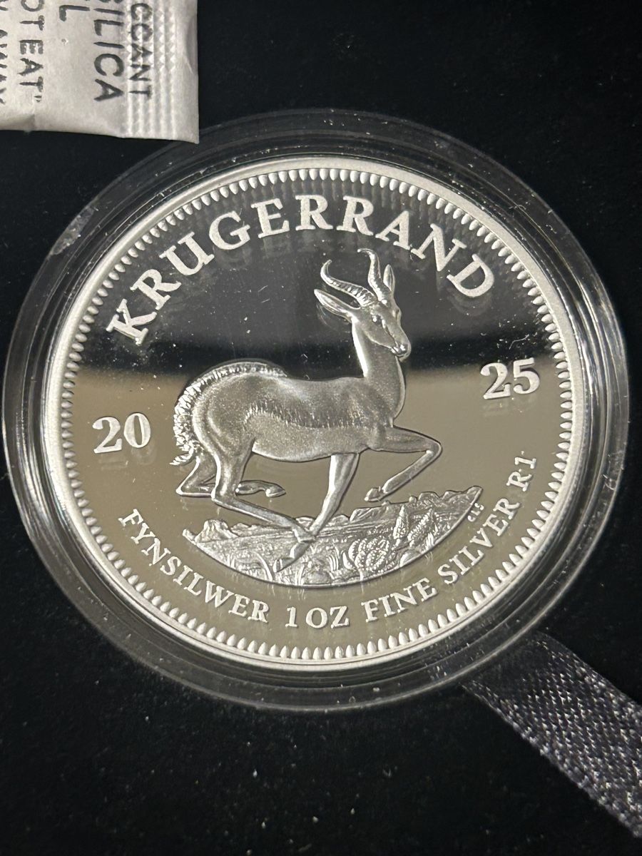 Tutti le monete: Silbermünze Krugerrand 2025 1 oz Fine Proof  – Nuovo (secondo la descrizione) da St. Gallen venduto da Morenita23