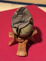 Septarian Stone Egg Display - Unique Home Decor Piece