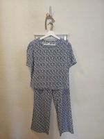 Zebra Sommer Set Blau/Weiss T-Shirt Gr.M Hose Gr.L