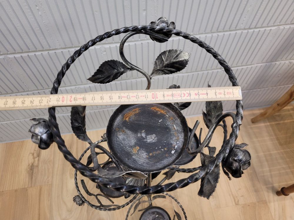 2 Stück Schmiedeeiserne Blumenständer Mit Haken – Praktisch Zum Aufhängen Von Blumentöpfen Und Vogelhäusern