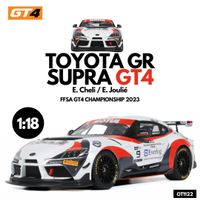TOYOTA SUPRA GT4 WHITE E.CHELI/E.JOULIÉ  1/18 NEUHEIT ltd.