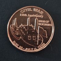 USA 1 Oz .999 Copper, Siege of Vicksburg