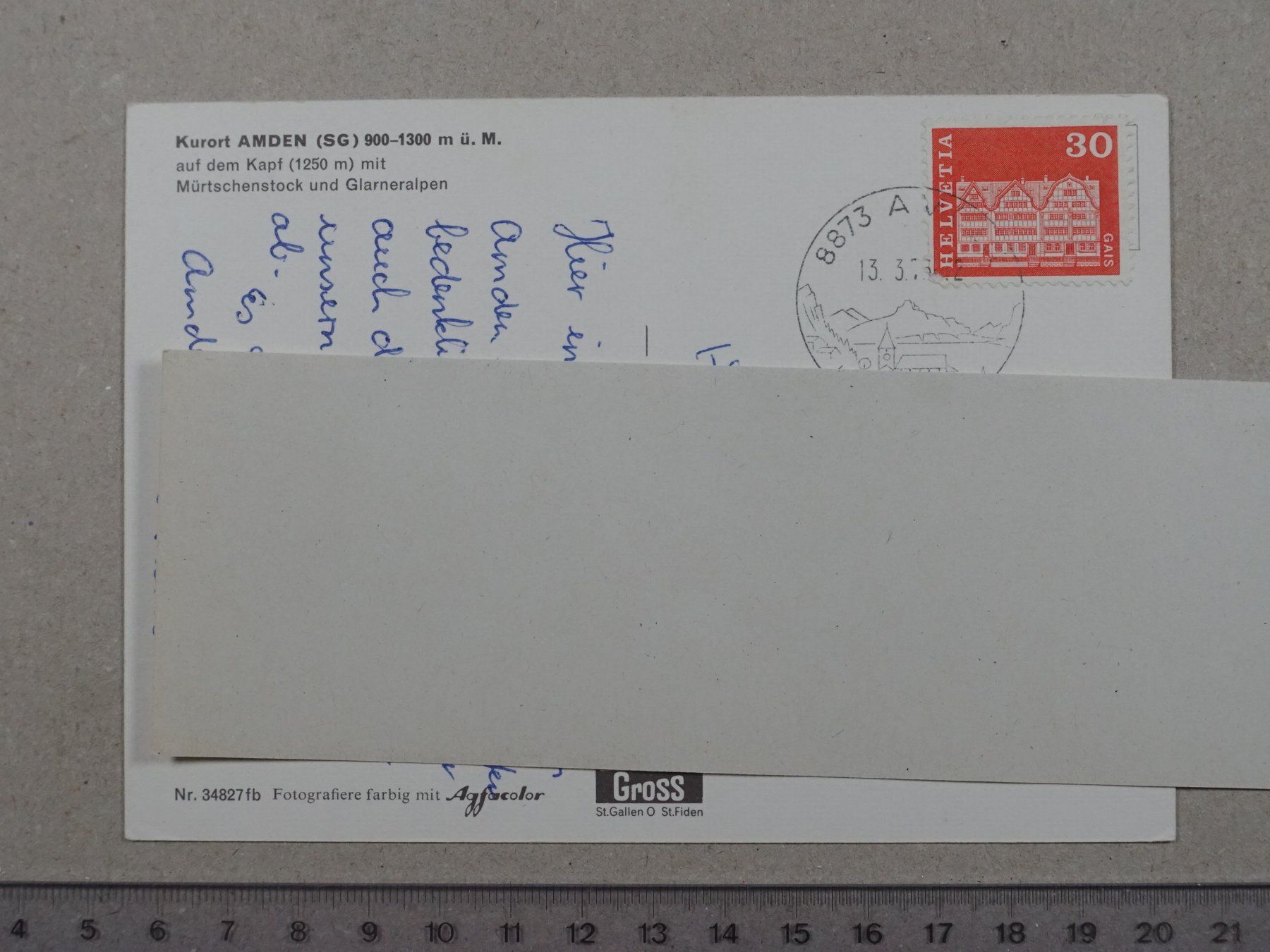 Cartes postales: Amden, auf dem Kapf, Winter, Schnee – D'occasion à Lenzburg par fh1 1