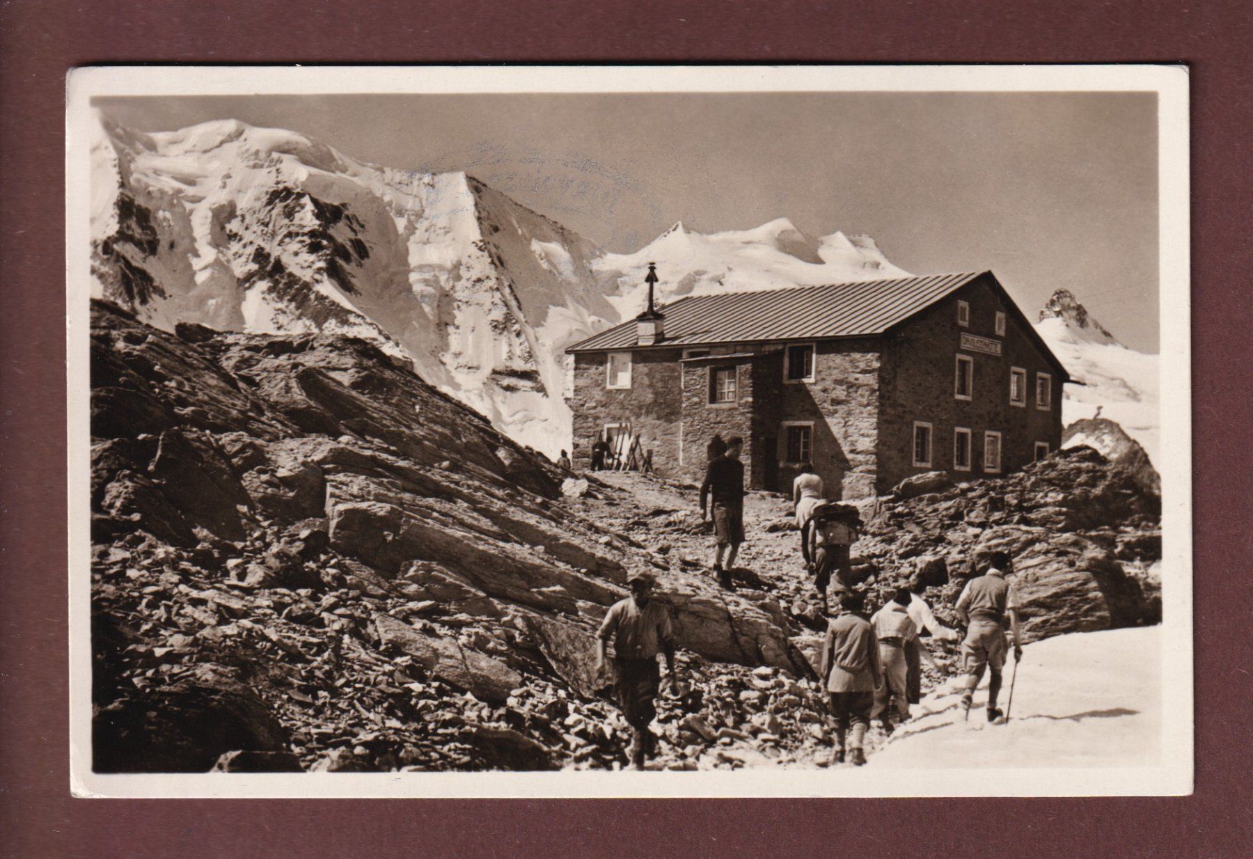 Cartoline postali: DIAVOLEZZAHÜTTE - Leute - 1936 – Usato da Pully venduto da nicecards-shop