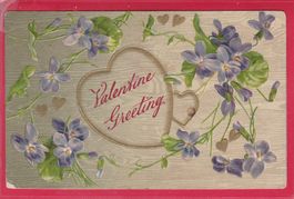 PRÄGEKARTE, VALENTINE GREETING, 8.2.1908