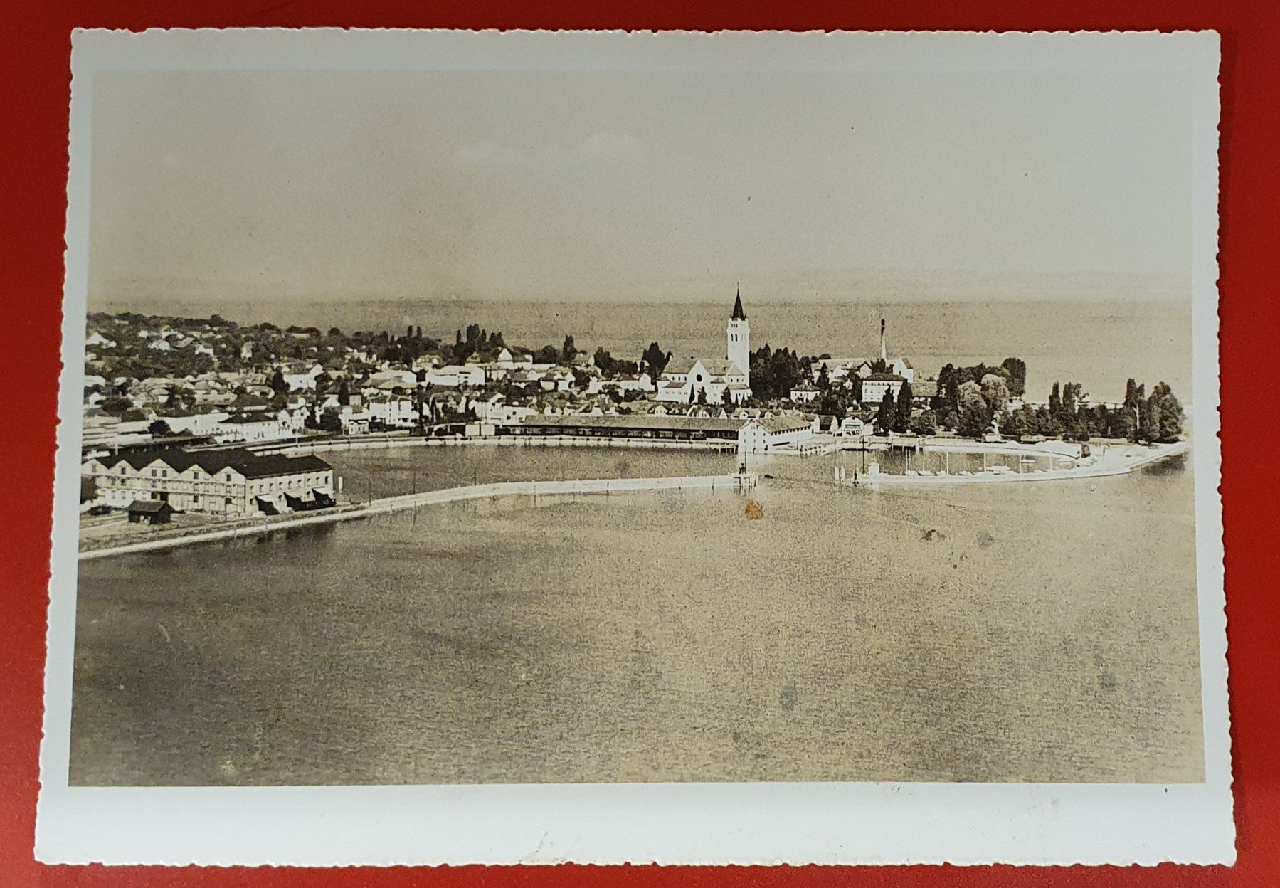 Ansichtskarten: Romanshorn  - Flugaufnahme – Gebraucht aus Kreuzlingen von Rschweiz1