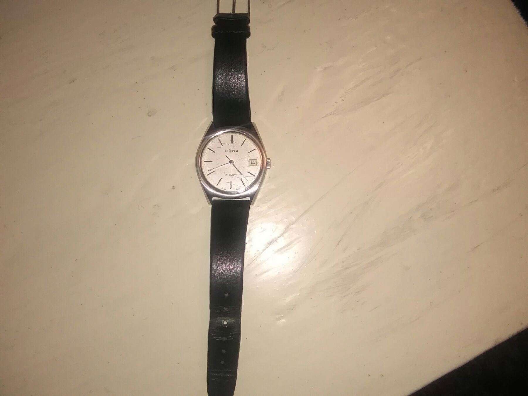 Edox Orologi: EDOX Herren-Uhr. Quartz, Lederband – Usato da Neuenhof venduto da elRey123 2