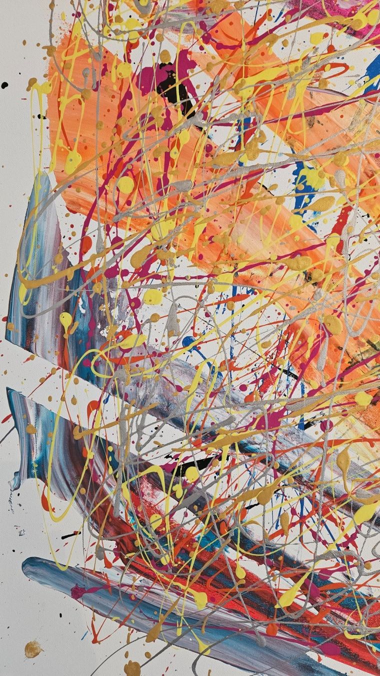 Gemälde: Tableau abstrait unique, fait main - idée cadeau! – Neu (gemäss Beschreibung) aus Le Locle von fab_c9hh 6
